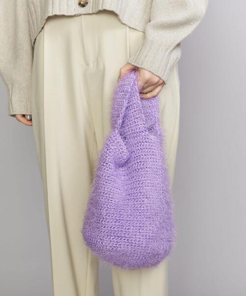 BEAUTY&YOUTH UNITED ARROWS（ビューティーアンドユースユナイテッドアローズ）の「BY カラーニット バッグ（トートバッグ・レディース・オレンジ/ライラック・FREE）」の16枚目の写真