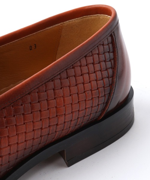 CROWDED CLOSET（クラウデッドクローゼット）の「型押しレザーコインローファー（ローファー・メンズ・ネイビー/ブラウン・02/03/01）」の13枚目の写真