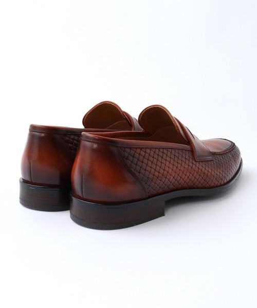 CROWDED CLOSET（クラウデッドクローゼット）の「型押しレザーコインローファー（ローファー・メンズ・ネイビー/ブラウン・02/03/01）」の17枚目の写真