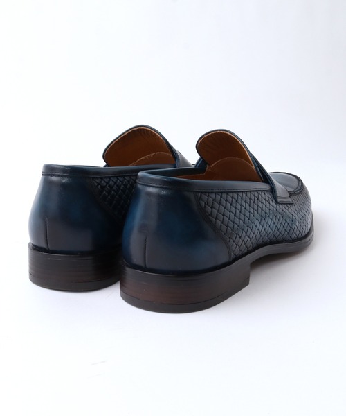 CROWDED CLOSET（クラウデッドクローゼット）の「型押しレザーコインローファー（ローファー・メンズ・ネイビー/ブラウン・02/03/01）」の18枚目の写真