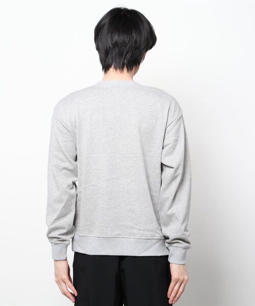 House of Blues（ハウスオブブルース）の「T/C裏毛フェルト圧着クルーネックプルオーバー（スウェット・メンズ・ブラック/オフホワイト/杢グレー・M/L）」の5枚目の写真