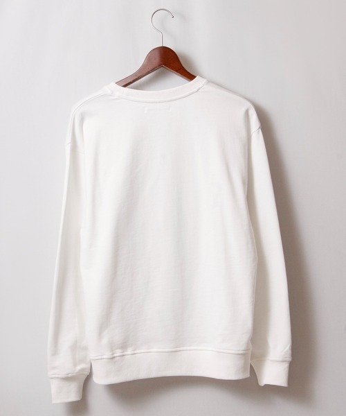 House of Blues（ハウスオブブルース）の「T/C裏毛フェルト圧着クルーネックプルオーバー（スウェット・メンズ・ブラック/オフホワイト/杢グレー・M/L）」の19枚目の写真