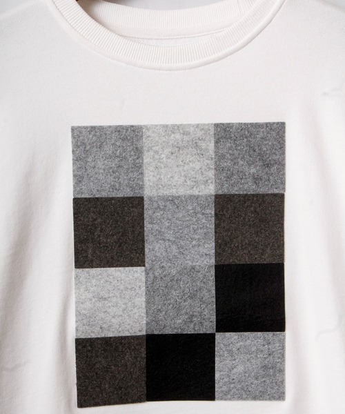 House of Blues（ハウスオブブルース）の「T/C裏毛フェルト圧着クルーネックプルオーバー（スウェット・メンズ・ブラック/オフホワイト/杢グレー・M/L）」の21枚目の写真