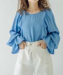 mystic | ボリュームスリーブシャツ(シャツ/ブラウス)