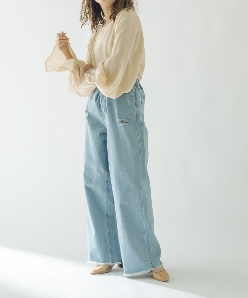 ボリュームスリーブシャツ