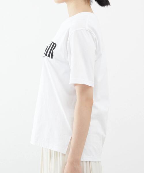 Liesse（リエス）の「シルケット天竺　PLAISIR Tシャツ（Tシャツ/カットソー・レディース・ホワイト/モカ/ライトグレー・FREE）」の10枚目の写真