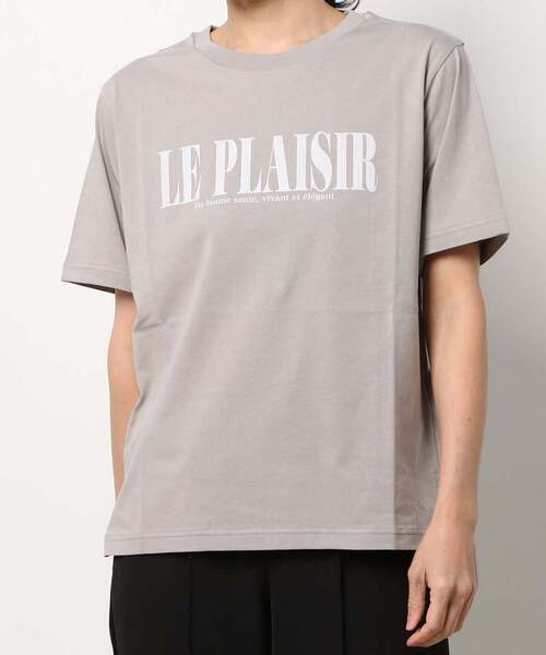 Liesse（リエス）の「シルケット天竺　PLAISIR Tシャツ（Tシャツ/カットソー・レディース・ホワイト/モカ/ライトグレー・FREE）」の12枚目の写真
