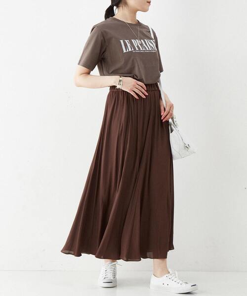 Liesse（リエス）の「シルケット天竺　PLAISIR Tシャツ（Tシャツ/カットソー・レディース・ホワイト/モカ/ライトグレー・FREE）」の15枚目の写真