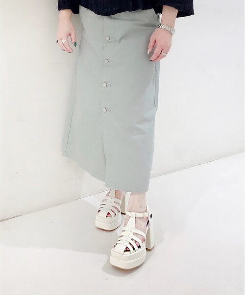 ESPERANZA(エスペランサ)の「2段プラットフォームグルカサンダル(サンダル・レディース・ブラック/グリーン/パープル系/アイボリー・LL/S/M/L)」の19枚目の写真