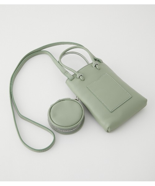 RODEO CROWNS WIDE BOWL（ロデオクラウンズワイドボウル）の「MULTI ポーチセット（ショルダーバッグ・レディース・ブラック/ライトパープル/ライトグリーン・FREE）」の8枚目の写真