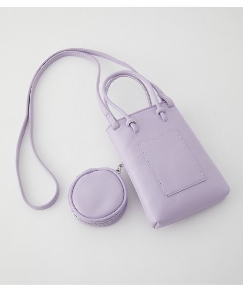 RODEO CROWNS WIDE BOWL（ロデオクラウンズワイドボウル）の「MULTI ポーチセット（ショルダーバッグ・レディース・ブラック/ライトパープル/ライトグリーン・FREE）」の9枚目の写真