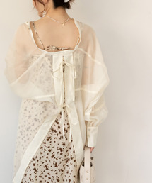 RANDA | バックリボンシアーシャツ(シャツ/ブラウス)