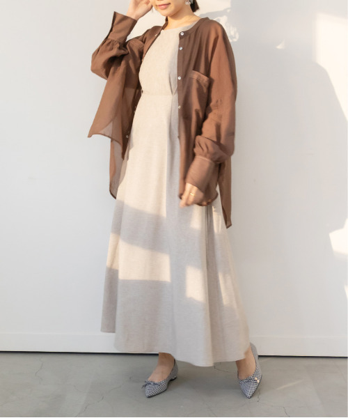 RANDA（ランダ）の「バックリボンシアーシャツ（シャツ/ブラウス・レディース・ブラウン/ピンク/クリーム・FREE）」の20枚目の写真