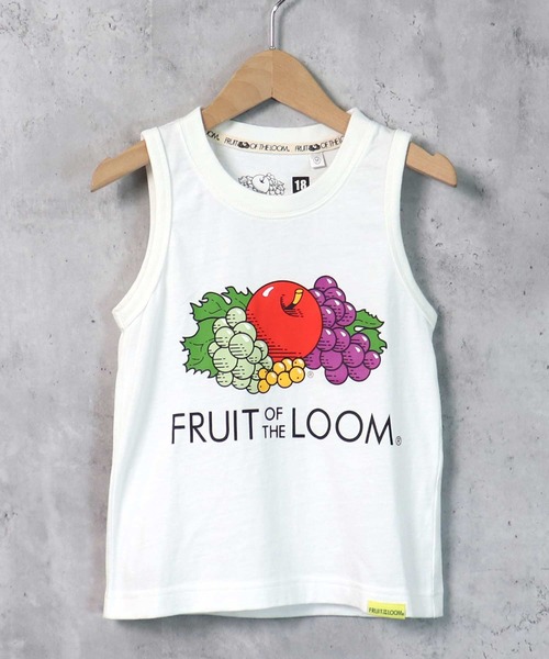 FRUIT OF THE LOOM（フルーツオブザルーム）の「FRUIT OF THE LOOM/フルーツオブザルーム　プリントタンクトップ　キッズ（タンクトップ・キッズ・ホワイト/ブラック/グレー・S/M/L）」の2枚目の写真