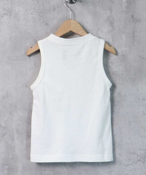 FRUIT OF THE LOOM（フルーツオブザルーム）の「FRUIT OF THE LOOM/フルーツオブザルーム　プリントタンクトップ　キッズ（タンクトップ・キッズ・ホワイト/ブラック/グレー・S/M/L）」の10枚目の写真