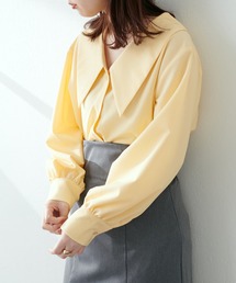 natural couture | 大きな襟が程よい甘さ！ビック衿シャツブラウス(シャツ/ブラウス)