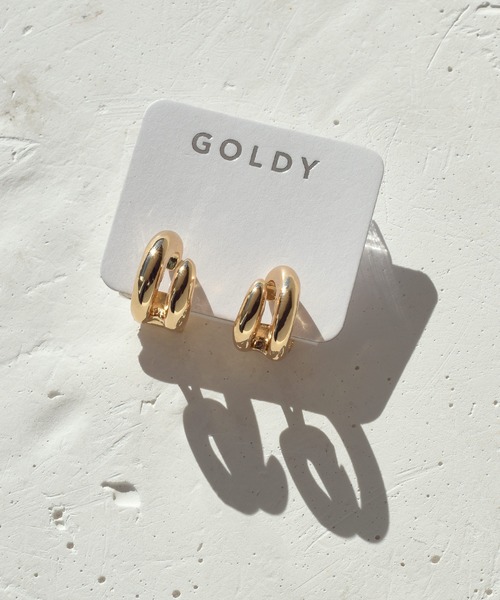 GOLDY（ゴールディ）の「クロウ シェイプ メタル イヤリング（イヤリング・レディース・ゴールド/シルバー・FREE）」の6枚目の写真