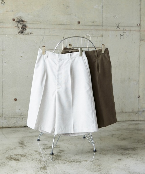 flaner（フラネ）の「Loose linen like half pants/ルーズリネンライクハーフパンツ（その他パンツ・レディース・カーキ/ナチュラル・SMALL/MEDIUM/LARGE）」の21枚目の写真