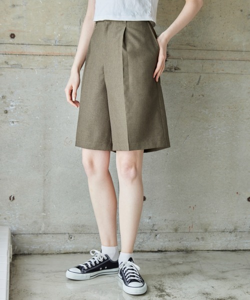 flaner（フラネ）の「Loose linen like half pants/ルーズリネンライクハーフパンツ（その他パンツ・レディース・カーキ/ナチュラル・SMALL/MEDIUM/LARGE）」の13枚目の写真