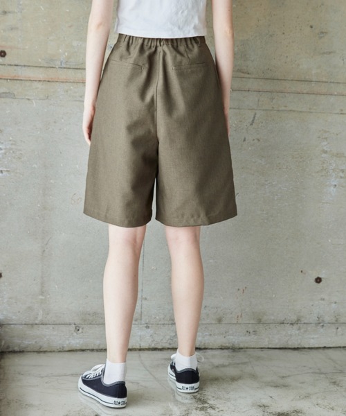 flaner（フラネ）の「Loose linen like half pants/ルーズリネンライクハーフパンツ（その他パンツ・レディース・カーキ/ナチュラル・SMALL/MEDIUM/LARGE）」の14枚目の写真