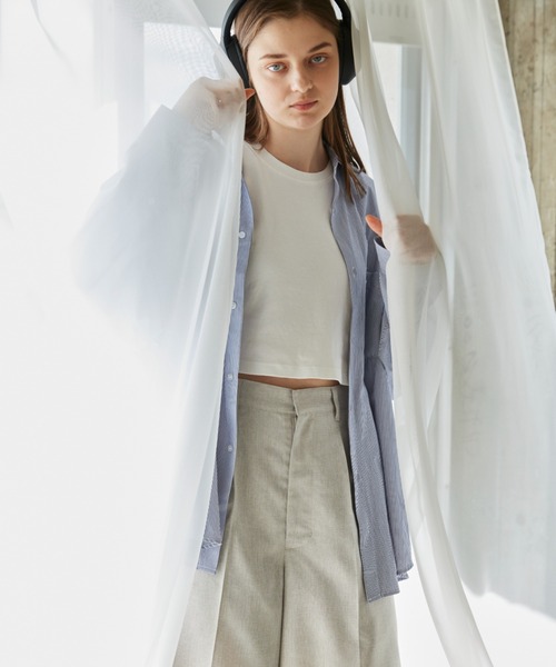 flaner（フラネ）の「Loose linen like half pants/ルーズリネンライクハーフパンツ（その他パンツ・レディース・カーキ/ナチュラル・SMALL/MEDIUM/LARGE）」の22枚目の写真