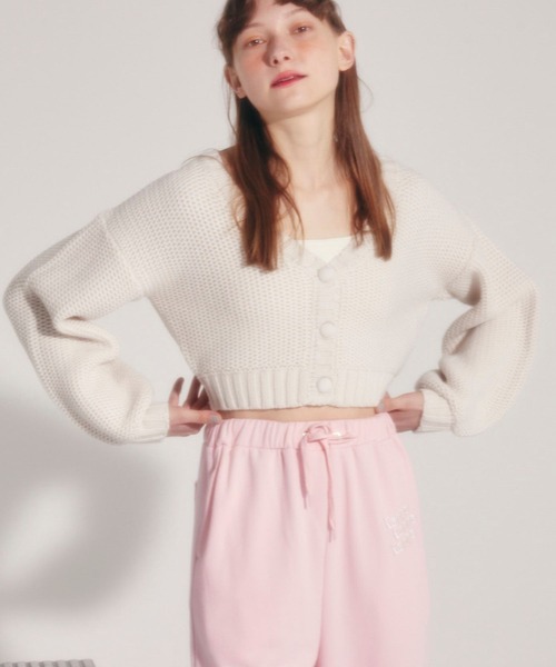 Heather(ヘザー)の「KappaxHeatherスウェットパンツ 270386(スウェットパンツ・レディース・ホワイト/アイボリー/ブラック/ピンク・FREE)」の12枚目の写真
