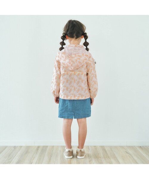 ミモザ柄ウィンドブレーカー_撥水加工（ナイロンジャケット）｜apres