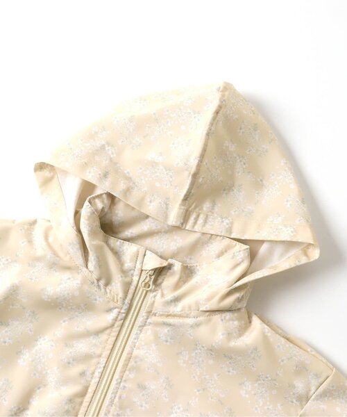 ミモザ柄ウィンドブレーカー_撥水加工（ナイロンジャケット）｜apres