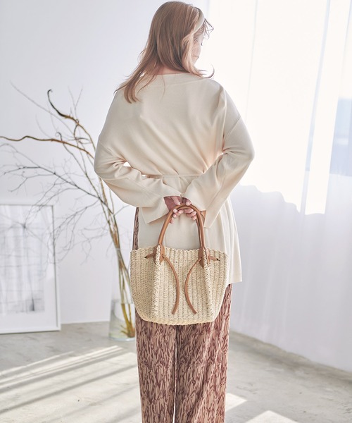 Dita（ディータ）の「ペーパーメッシュトートバッグ（トートバッグ・レディース・ナチュラル/ブラウン・FREE）」の10枚目の写真