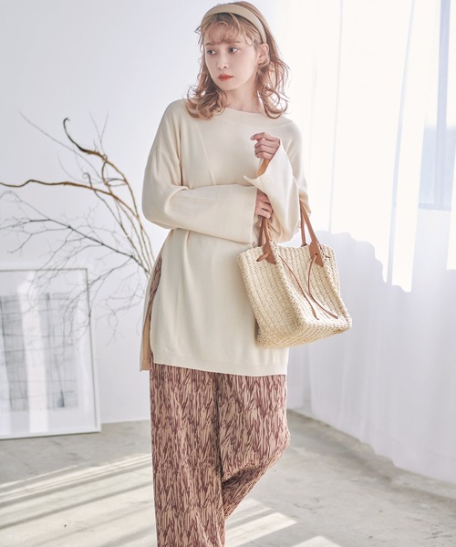 Dita（ディータ）の「ペーパーメッシュトートバッグ（トートバッグ・レディース・ナチュラル/ブラウン・FREE）」の12枚目の写真