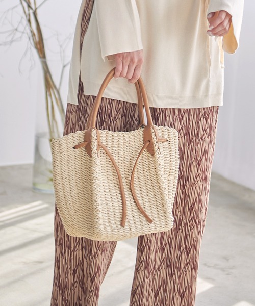 Dita（ディータ）の「ペーパーメッシュトートバッグ（トートバッグ・レディース・ナチュラル/ブラウン・FREE）」の13枚目の写真