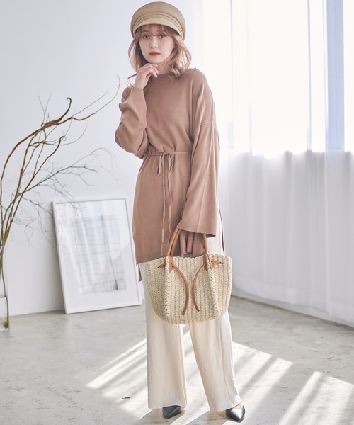 Dita（ディータ）の「ペーパーメッシュトートバッグ（トートバッグ・レディース・ナチュラル/ブラウン・FREE）」の14枚目の写真