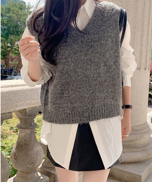 yuue' ( wear )(ユーイ)の「シンプル ポケット セミロングシャツ(シャツ/ブラウス・レディース・ホワイト・S/L/M)」の9枚目の写真