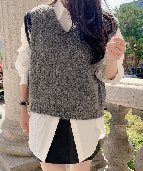 yuue' ( wear )(ユーイ)の「シンプル ポケット セミロングシャツ(シャツ/ブラウス・レディース・ホワイト・S/L/M)」の8枚目の写真