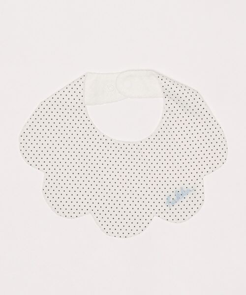 HAKKA BABY（ハッカベビー）の「[ベビー]花型スタイ（スタイ/よだれかけ・キッズ・ブルー/グレー/ピンク/ホワイト/キナリ/オフホワイト/パープル・FREE）」の2枚目の写真