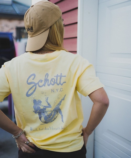 セール Women S Pinup Girl T Shirt ウィメンズ ピンナップガール Tシャツ Tシャツ カットソー Schott ショット のファッション通販 Zozotown