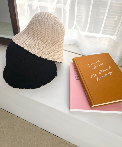 Me%(ミィパーセント)の「スカラップハット(ハット・レディース・ブラック系その他/ホワイト系その他・FREE)」の4枚目の写真