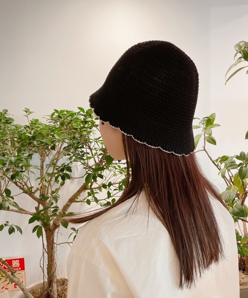 Me%(ミィパーセント)の「スカラップハット(ハット・レディース・ブラック系その他/ホワイト系その他・FREE)」の7枚目の写真