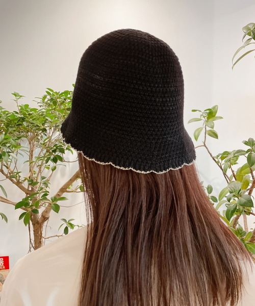 Me%(ミィパーセント)の「スカラップハット(ハット・レディース・ブラック系その他/ホワイト系その他・FREE)」の8枚目の写真