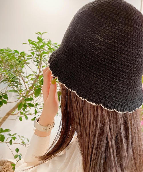 Me%(ミィパーセント)の「スカラップハット(ハット・レディース・ブラック系その他/ホワイト系その他・FREE)」の9枚目の写真