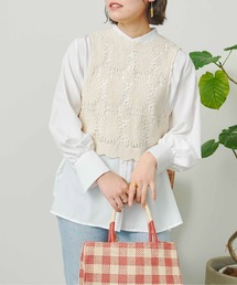 CPCM | クロシェベストセット長袖ブラウス(Tシャツ/カットソー)