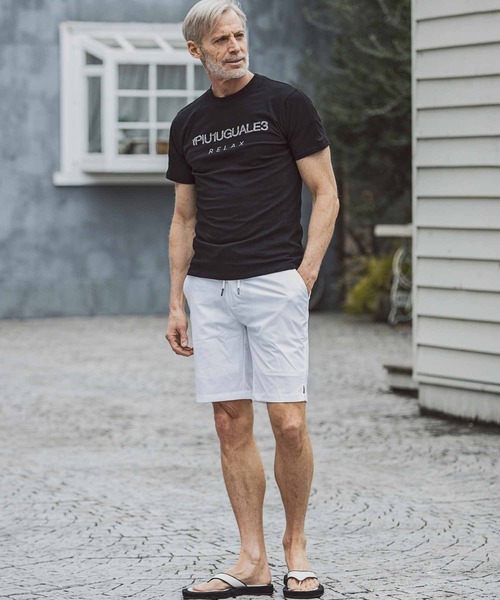 1PIU1UGUALE3 RELAX(ウノピゥウノウグァーレトレ)ランダムラインストーン半袖Tシャツ（Tシャツ/カットソー）｜1PIU1UGUALE3 RELAX （ウノピゥウノウグァーレトレ リラックス）