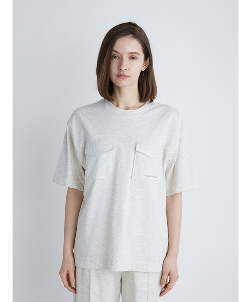 gelato pique（ジェラートピケ）の「【UNISEX】2ポケットプルオーバー（Tシャツ/カットソー・レディース・ネイビー/グレー・M-L/S-M）」の6枚目の写真