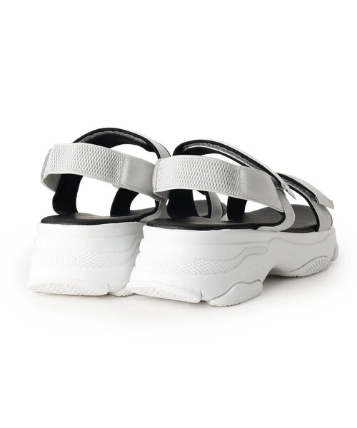 SHOO・LA・RUE（シューラルー）の「◆厚底スポサン（サンダル・レディース・ライトグレー/ブラック/ライトベージュ・35/45）」の7枚目の写真