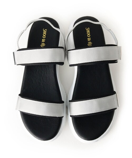 SHOO・LA・RUE（シューラルー）の「◆厚底スポサン（サンダル・レディース・ライトグレー/ブラック/ライトベージュ・35/45）」の8枚目の写真