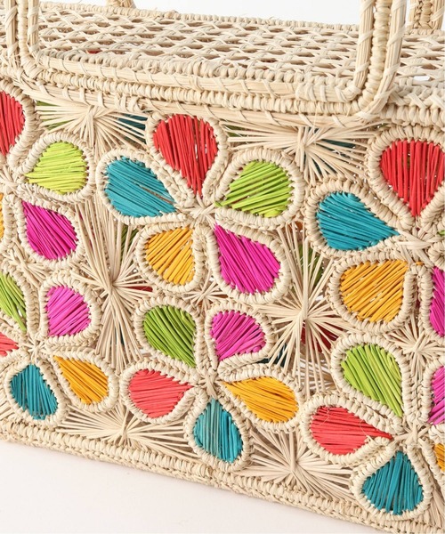 JARDIN DEL CIELO（ジャルディン デル シエロ）の「【JARDIN DEL CIELO/ジャーディンデルシエロ】FLORES MULTI BAG：カゴバッグ（ショルダーバッグ・レディース・アイボリー・FREE）」の9枚目の写真