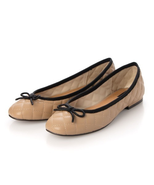 EVOL（イーボル）の「【EVOL】キルティングバレエシューズ IT9903（バレエシューズ・レディース・ブラック/ベージュ・22.5cm/23.0cm/23.5cm/24.0cm/24.5cm/25.0cm）」の8枚目の写真