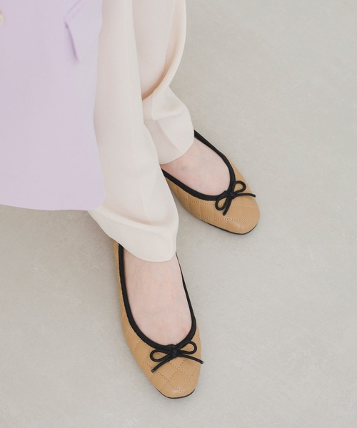 EVOL（イーボル）の「【EVOL】キルティングバレエシューズ IT9903（バレエシューズ・レディース・ブラック/ベージュ・22.5cm/23.0cm/23.5cm/24.0cm/24.5cm/25.0cm）」の13枚目の写真