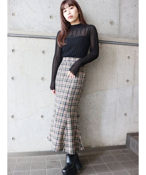 MURUA（ムルーア）の「バンプシアータートル（ニット/セーター・レディース・ブラック/オレンジ/グリーン/ホワイト・FREE）」の11枚目の写真