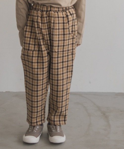 pairmanon（ペアマノン）の「ユニセックス起毛サルエル風パンツ（その他パンツ・キッズ・ベージュ系その他5/ブラウン系その他4/ブルー系その他3/ブルー系その他4/ベージュ系その他7/ダークネイビー/グレー系その他6・110/150/130/100/90/120/140）」の4枚目の写真